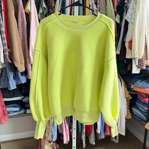 Anthropologie Pilcro Slouchy Crew-Neck Sweatshirt Size Medium Pullover